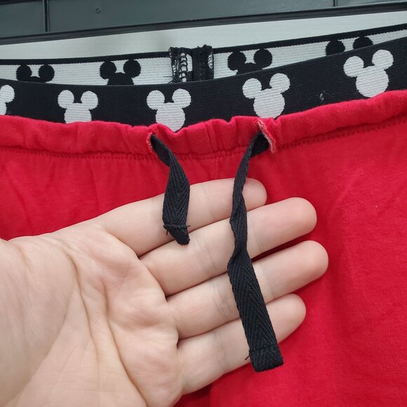 Disney Sleepwear Women's Red‎ Mickey Graphic Cropped Coulotte Lounge PJ Pants XL - Picture 4 of 6